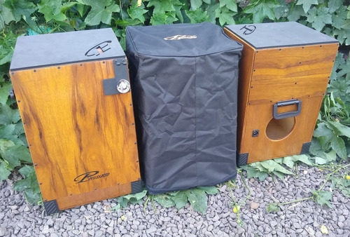 Cajon Perussatto Pampa C/bongô Eletro + Capa + Platinelas