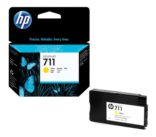 Imagen 3 de 6 de Cartucho De Tinta Hp 711 Amarillo 29ml