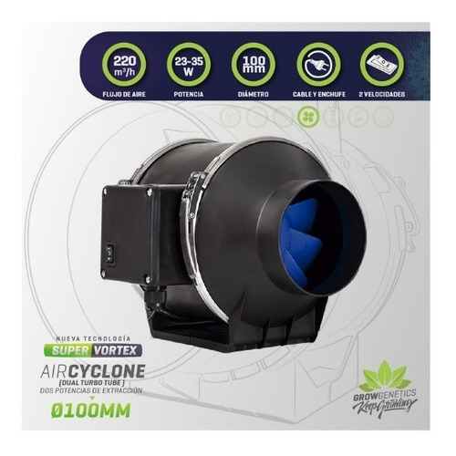 Extractor Indoor Dual Tt 100 - Grow Genetics - Ap