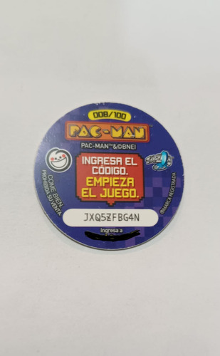 Tazo Pac Man 008/100 (Usado)