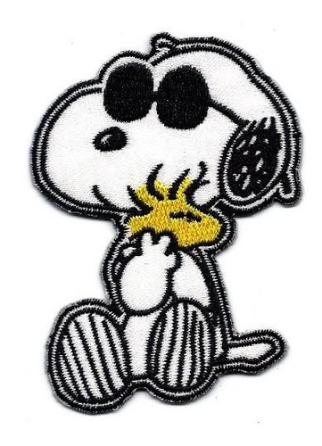 Snoopy Joe Cool Woodstock Anteojo Sol Bordado Cacahuete