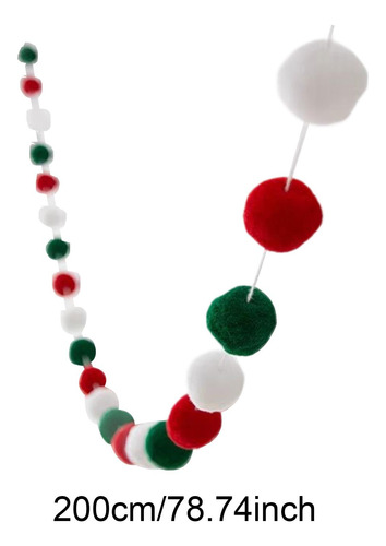 Banderín Navideño Para Tirar De , Bolas Pequeñas