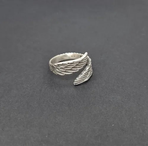 Anillos de plata alas de angel hotsell
