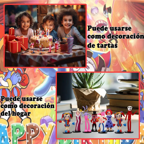 Figura De Acción The Amazing Digital Circus Niños 8 Piezas