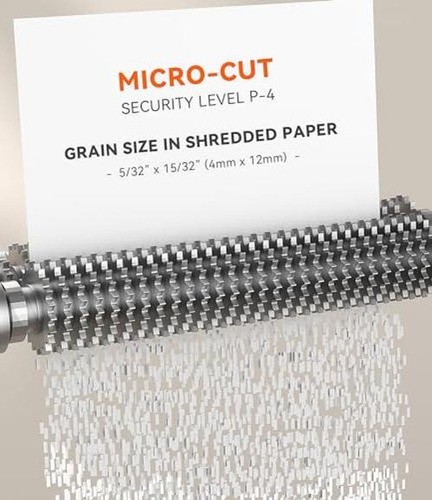 Triturador De Papel Pesado Micro-cut High Security Level P-4