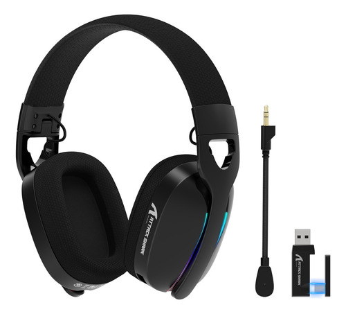 Auriculares Inalámbricos Para Juegos Attack Shark L90 Ultral Color Negro