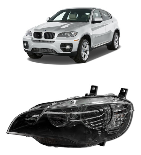 Farol Esquerdo Hella - Bmw X6 2010-13 7287009-01