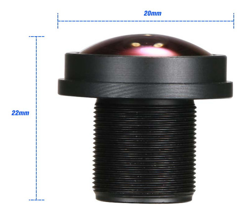 Lente Ojo De Pez De 1.8 Mm Hd 5.0 Megapíxeles Ir M12 Mount 1