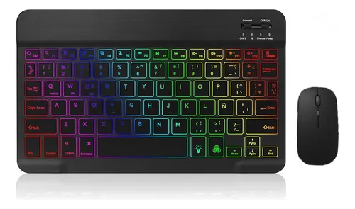 Teclado iluminado bluetooth sale