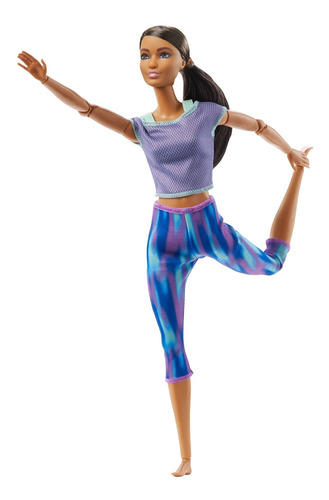 Imagen 1 de 7 de Barbie Fashionista, Muñeca Articulaciones Morado