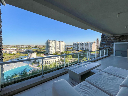 Departamento Amoblado En Alquiler Con 3 Habitaciones E Increíble Vista En Yoo, Nordelta