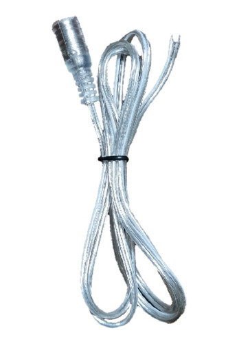 Cable Transparente Conector Hembra 12v Dc Tiras Led Neon