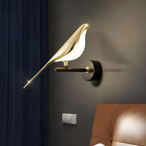 Jja Aplique De Pared Con Forma De Pájaro Una Luz Cálida De