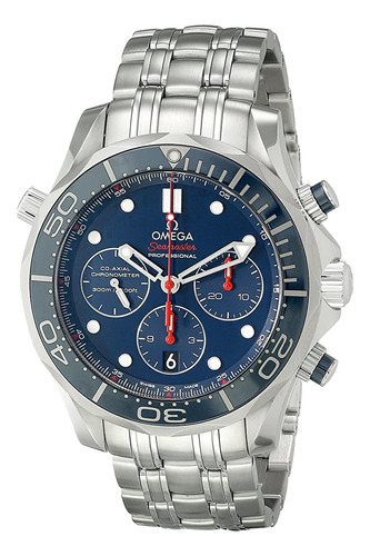 Omega Men's 21230445003001 Diver 300 M Co-axial Chronograph