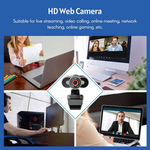 720p Hd Webcam Usb Laptop Câmera Clip-on Pc Web