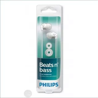 Audifonos Alambricos Philips Beats N´ Bass She3590 Color Blanco