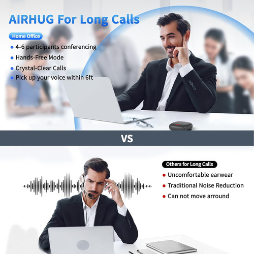 Altavoz Y Microfono De Conferencia Airhug, Bluetooth Spea...