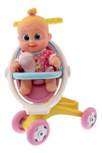 Muñeca Bebita Con Cochecito Bouncin 801004