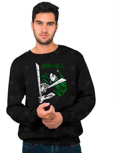 Poleron Polo Estampado Con Diseño Shingeki No Kyojin L