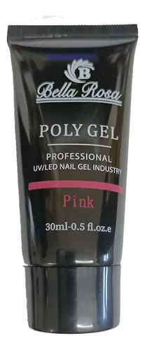 Polygel Bisnaga Bella Rosa Unha Gel Acrygel Porcelana 30ml