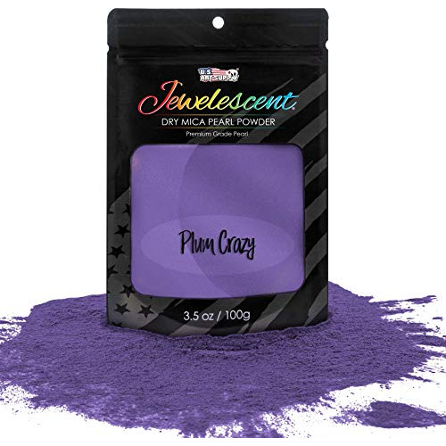 Pigmento Polvo De Mica Aperlado Color Morado Ciruela 100gr