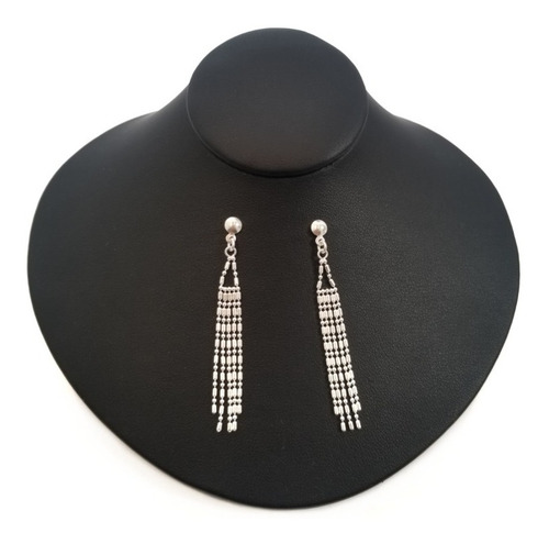 Aretes Para Mujer Elegantes Bolitas Largas Joya Plata 925