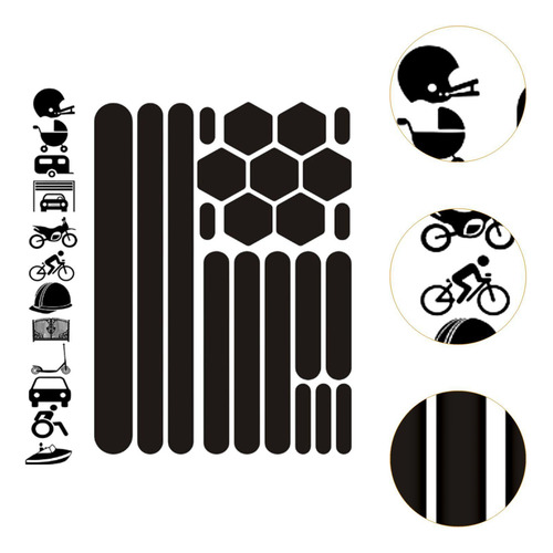 Decoración De Calcomanía Reflectante De Motocicleta De