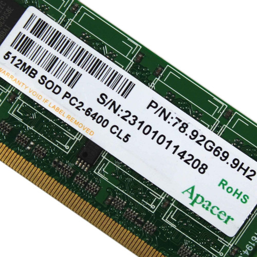Memoria Notebook 512mb Ddr2 800mhz Diversas Marcas (11323)