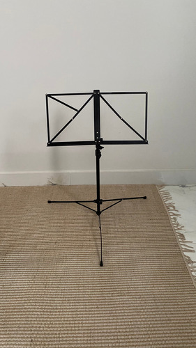 Estante De Cifra Partitura Ask Em Aço Com Bag Preto (Usado)