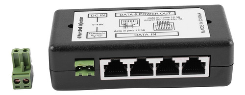 2 Inyectores Poe De 4 Puertos, Adaptador De Alimentación Poe