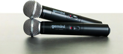 Sistema De Micrófono De Mano Inalámbrico Gemini De 2 Canales