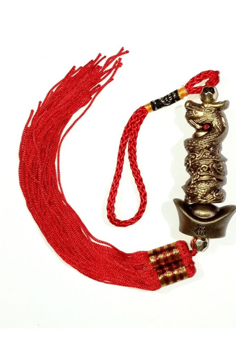 Amuleto Para La Suerte Feng Shui Chino De Gato Y Dragón