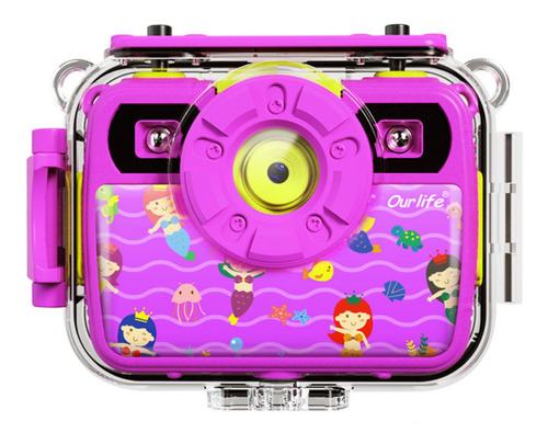  Ourlife 1080P Action Child Gift Camera compacta color  púrpura