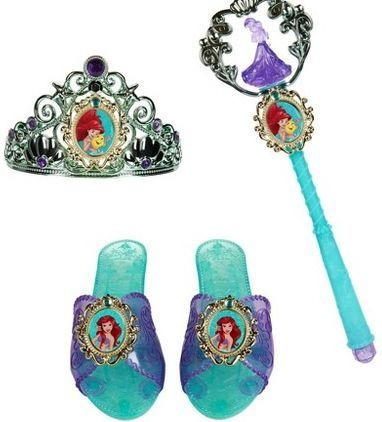 Disney Princesas - Ariel - Zapatos Tiara Y Varita - 