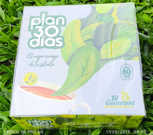 Te Plan 30 Dias Te Guarani 60 Saquitos 100% Natural