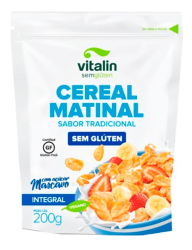 Cereal Matinal Tradicional Sem Glúten 200g - Vitalin