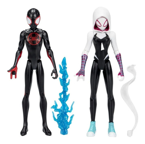 Figuras Spiderman Miles Morales Y Ghost Spider Gwen Marvel