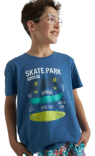 Remera Skate Para Niño Motor Oil