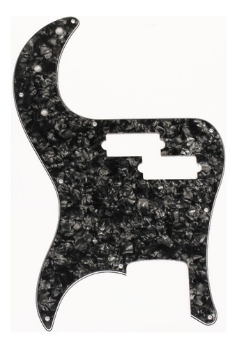 Black Scrum Pickguard Scratch Plate Para Precisión Bass Pb