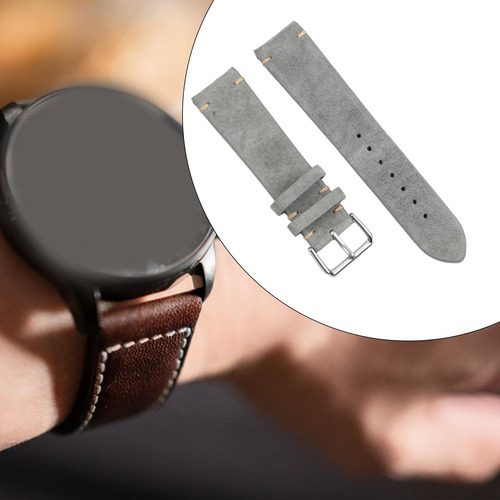Correa De Muñeca Correa De Reloj De Pulsera Suave 20mm Gris