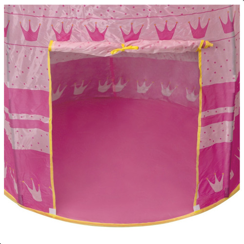 Barraca Tenda Infantil Castelo Cabana Dobravel Princesa Leve Cor Rosa