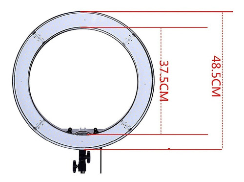 Imagen 5 de 10 de Aro Luz Led 240 Focos 18 PLG Tripie Video Maquillaje