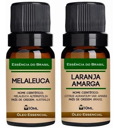 Kit 2 Óleos Essenciais 10ml - Melaleuca + Laranja Amarga