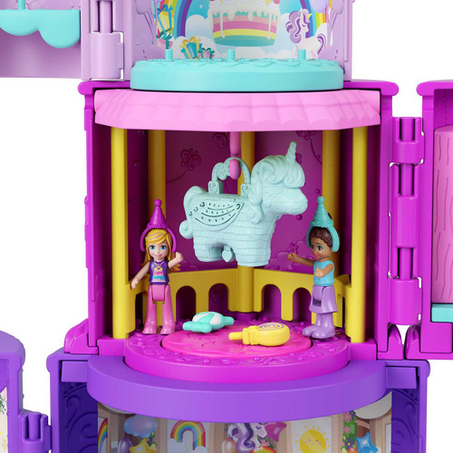 Polly Pocket Set Mundos De Sorpresa Pastel De Cumpleaños