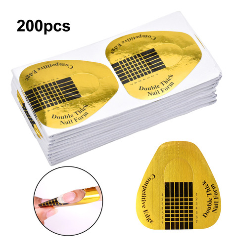 200 Plantillas De Extensiones De Plantillas De Uñas Autoadhe