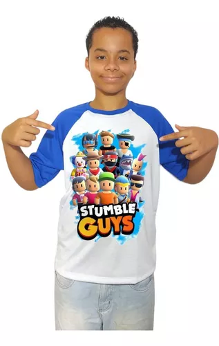 Camiseta Camisa Stumble Guys Gamer Jogo Stumble Infantil e Adulto