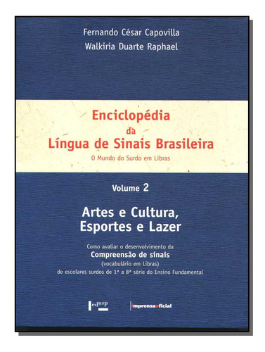 Libro Enciclopedia Lingua Sinais Brasileira Vol 02 De Impren