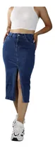 Comprar Falda Larga Mujer Jean Marca Jiva Jeans Mujer Estilo Casual