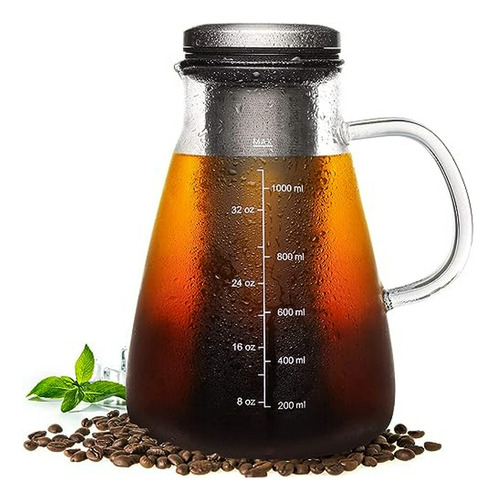 Cafetera Helada De Cerveza Fría De 34 Oz, Cafetera Preparada