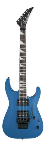 Guitarra eléctrica para zurdo Jackson JS Series JS32 DKA dinky de álamo bright blue brillante con diapasón de amaranto
